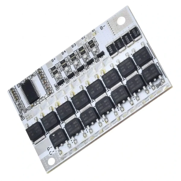 5S 100A LiFePO4 Balanslı BMS Beyaz PCB
