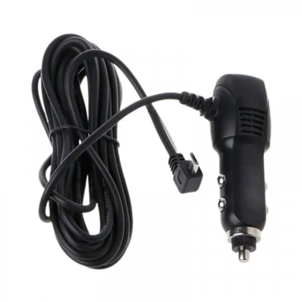 5V 2,4A Çift USB Araç Çakmaklık Şarj Cihazı 90C Micro USB Çıkışlı - 3,5m Kablo