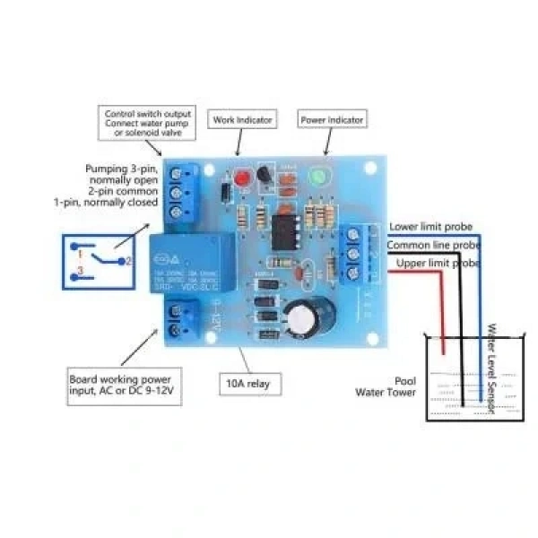 5V Su Seviyesi Kontrol Modülü - Röle Çıkışlı
