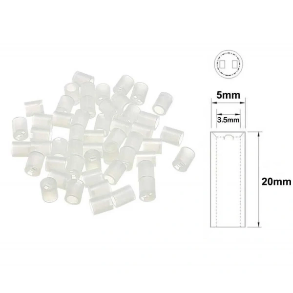 5x20mm Led Distans (Standoff) - Beyaz