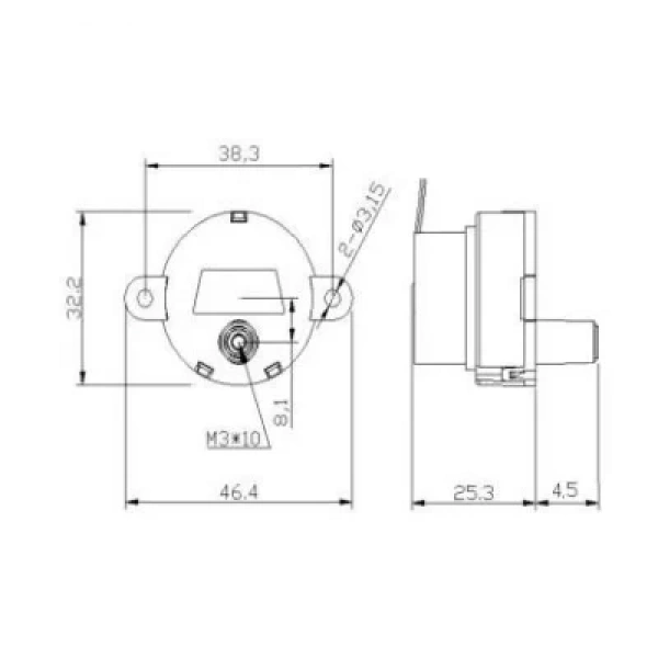 6-12V 7.5RPM Plastik Dişli Redüktörlü Motor