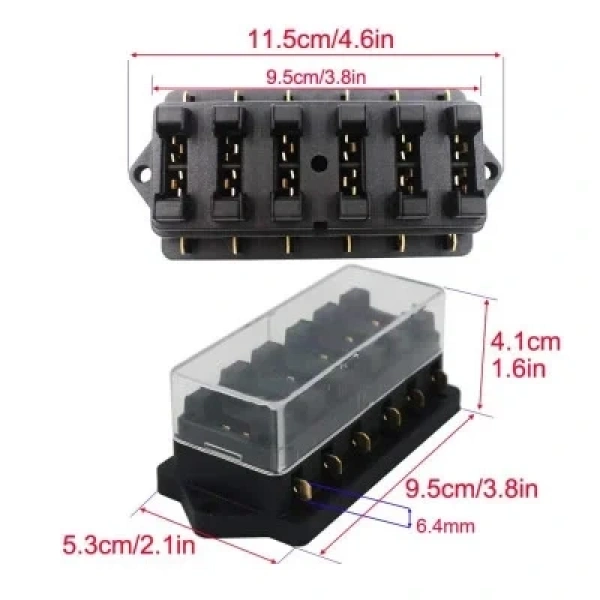 6 Kanal Oto Bıçak Sigorta Kutusu