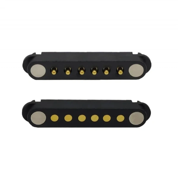 6-Pin 2.54mm Pogo Pin Manyetik Konnektör Takımı