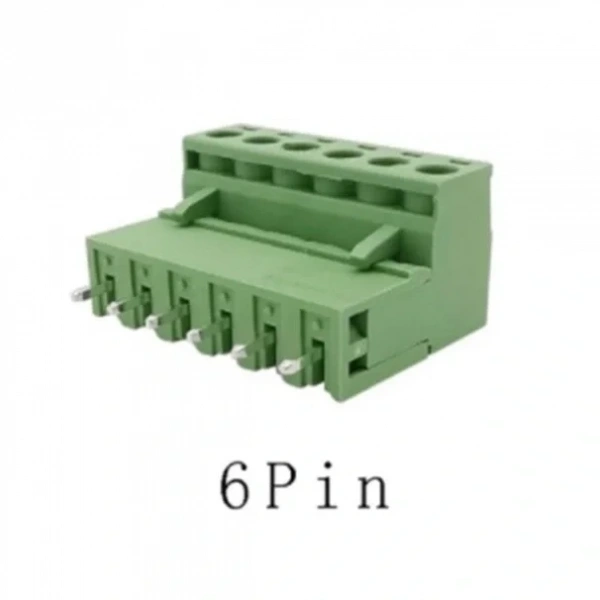 6 Pin 5.08mm Geçmeli 90C Takım Klemens