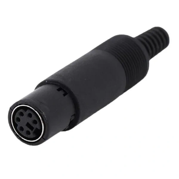 6 Pin Dişi Mini DIN Konnektör