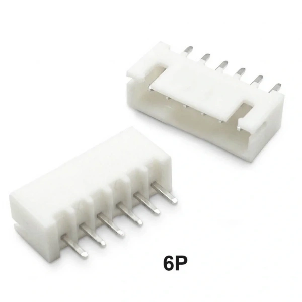 6 Pin JST-XHB 2.54 Düz Tunik Konnektör Erkek