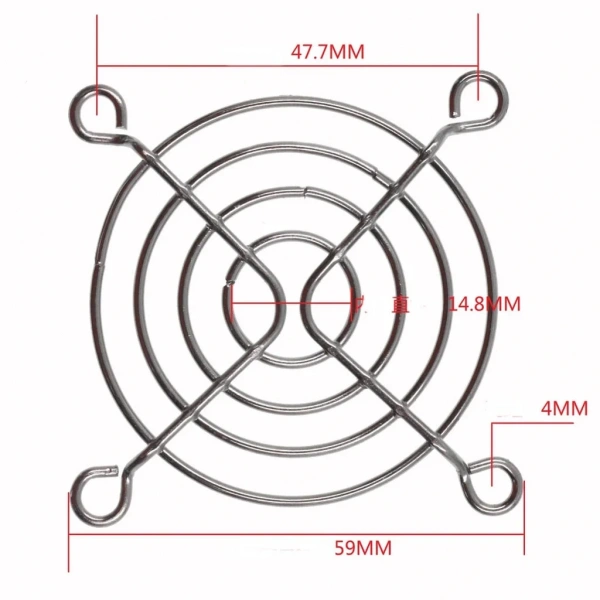 60x60mm Metal Fan Kapağı Fan Teli