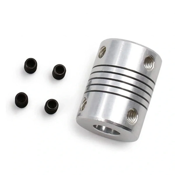 6.35x8mm Esnek Kaplin Alüminyum 3D Yazıcı CNC Uyumlu