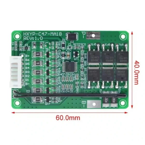 6S 20A BMS 25.2V 18650 Lityum Pil Şarj Koruma Devresi Termistörlü