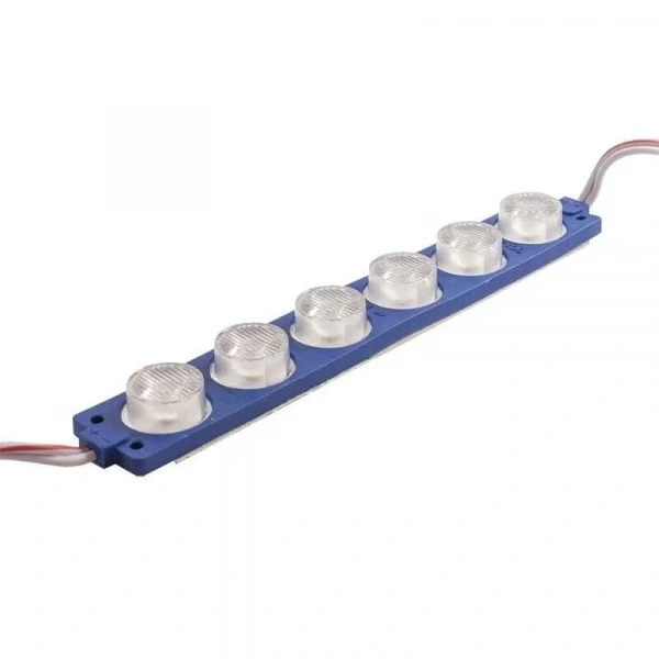 6W Mercekli Modül 6lı Led - Mavi 12V
