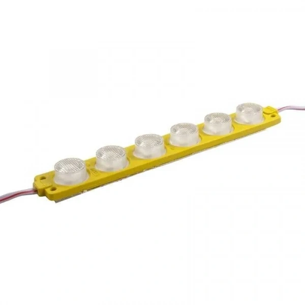 6W Mercekli Modül 6lı Led - Sarı 12V