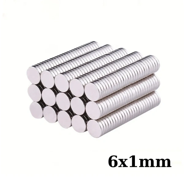 6x1mm Neodyum Güçlü Mıknatıs - Neodim Magnet
