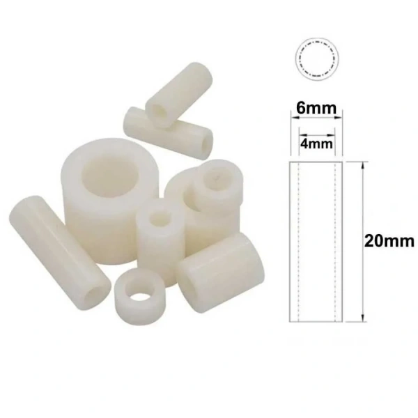 6x20mm Led Distans (Standoff) - Beyaz