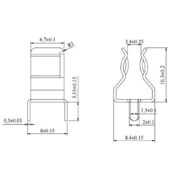 6x30 PCB Klipsli Sigorta Yuvası
