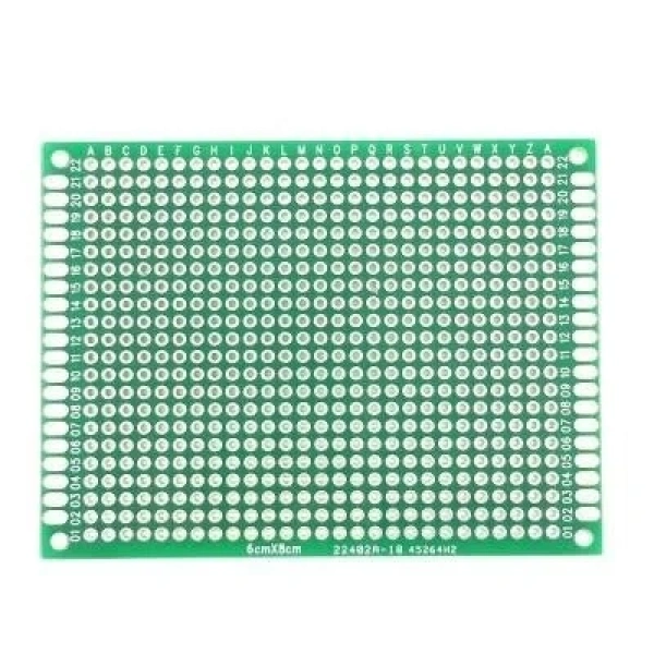 6x8cm Epoxy Çift Taraflı Delikli Plaket