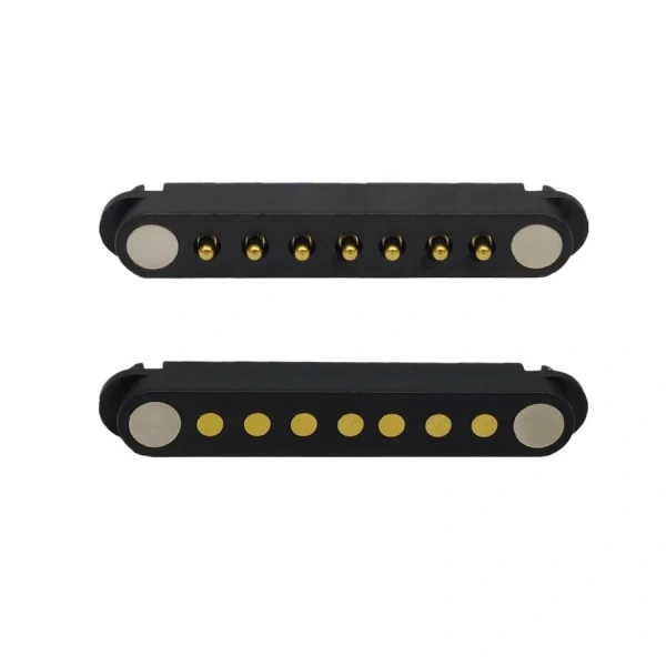 7-Pin 2.54mm Pogo Pin Manyetik Konnektör Takımı