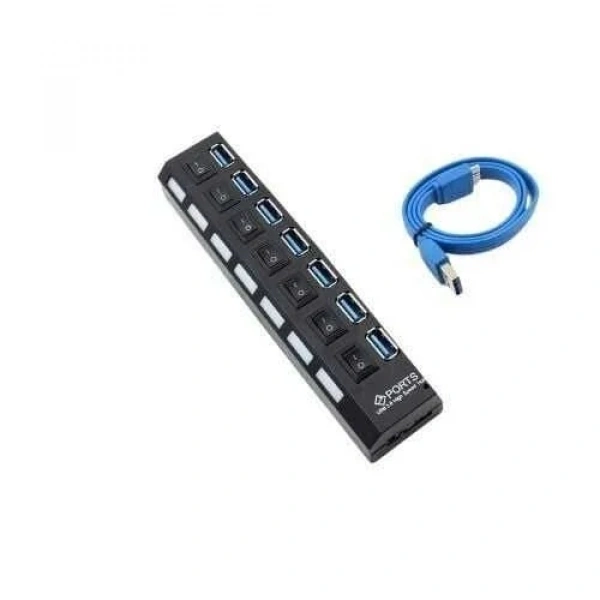 7 Port USB 3.0 Çoklayıcı On Off Anahtarlı