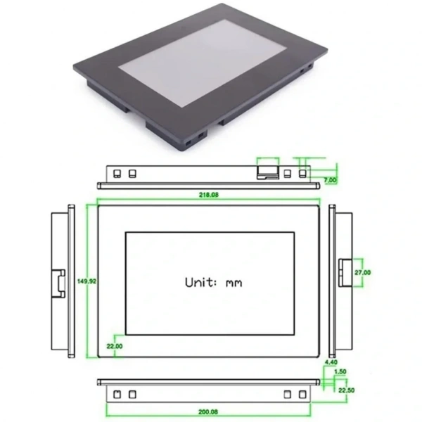 7.0 Inch Nextion 32MB Dahili Hafıza NX8048K070-011C