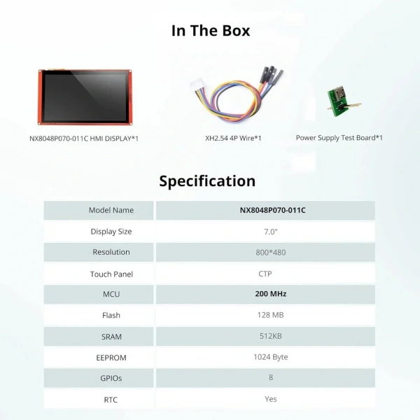 7.0 Inch Nextion Dokunmatik NX8048P070-011C