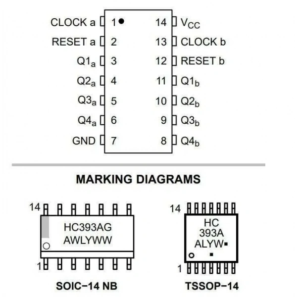 74HC393 SMD Entegre