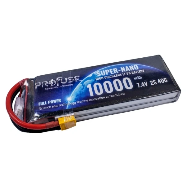 7.4V 2S 10000mAh 40C Lipo Batarya