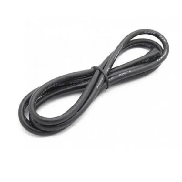 8 AWG Silikon Kablo Siyah - 1 Metre