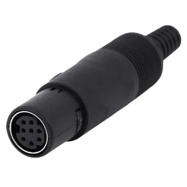 8 Pin Dişi Mini DIN Konnektör