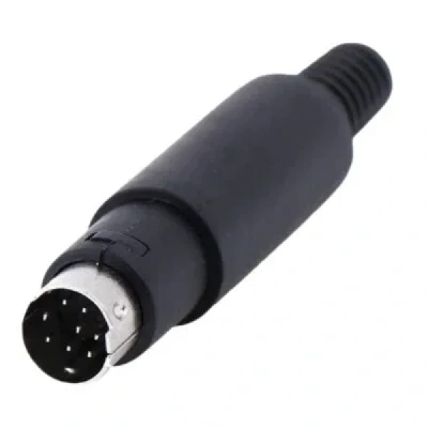 8 Pin Erkek Mini DIN Konnektör