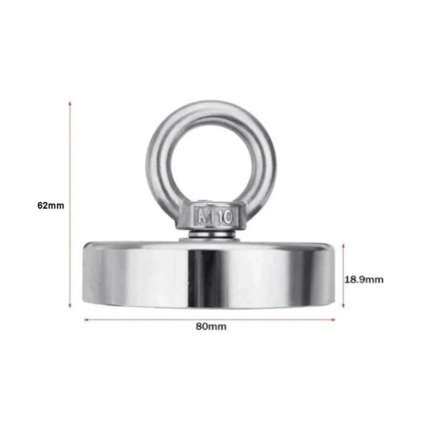 80mm Fishing Magnet - Neodyum Pot Mıknatıs