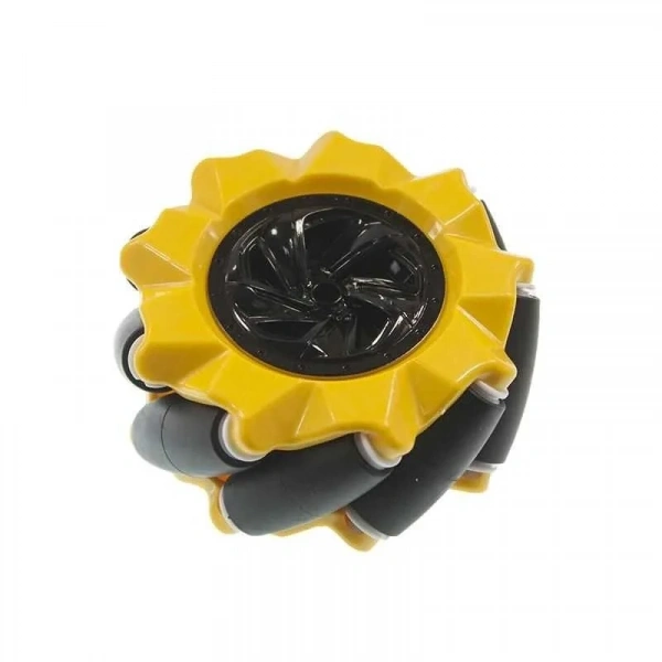 80mm Sarı Omni Mecanum Tekerlek - Sol