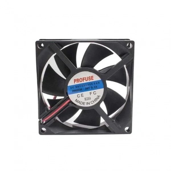 80x80x25mm 24V 0.10A Fan 2 Kablolu