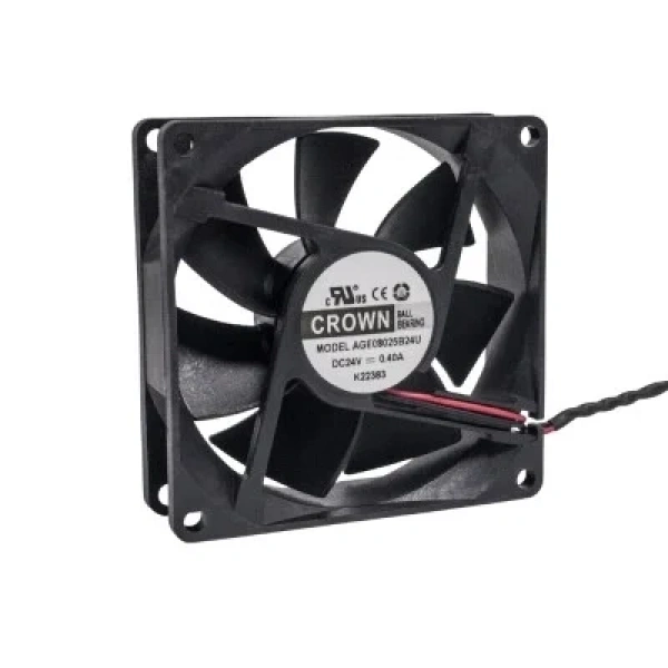 80x80x25mm 24V 0.40A Fan 2 Kablolu