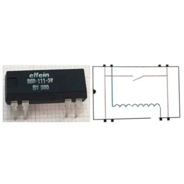 880-111 5V Reed Röle Tek Kontak N/O 5VDC 0.5A