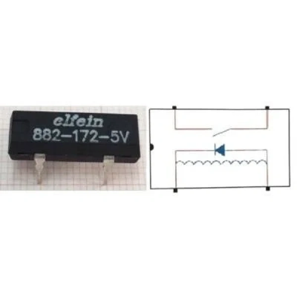 882-172 5V Reed Röle Tek Kontak N/O 5VDC 0.5A
