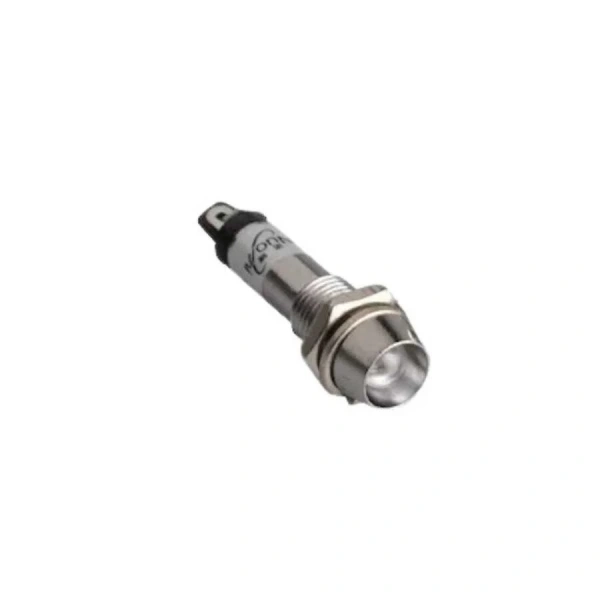 8mm 220V Metal Sinyal Lambası - Beyaz