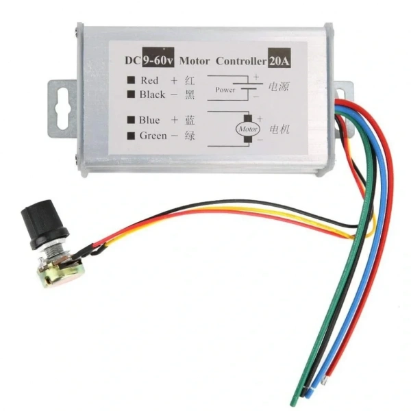 9-60V 20A PWM DC Motor Hız Kontrol Modülü