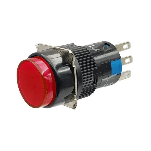 AB6Y-M 16mm 30V Red Momentary Button