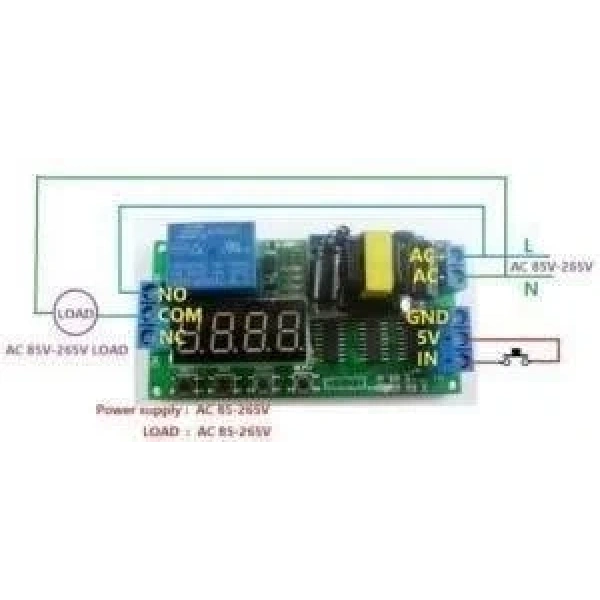 AC 220V Zaman Ayarlı Röle Modülü PLC Uyumlu IO23B0