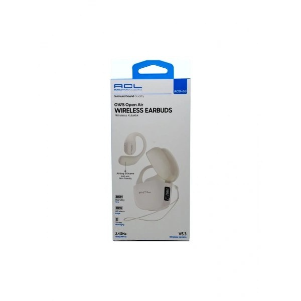ACB-68 V5.3 Dijital Göstergeli Wireless Kulak İçi Bluetooth Kulaklık