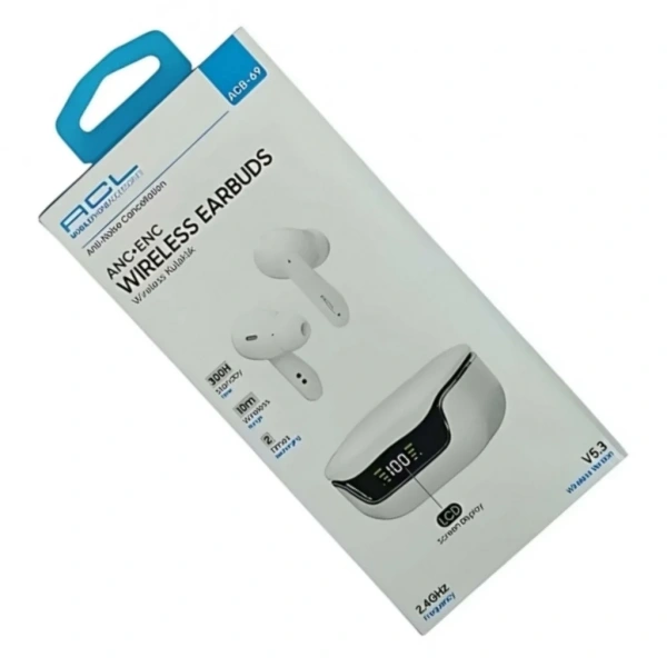 ACB-69 V5.3 LCD Ekranlı Wireless Kulak İçi Bluetooth Kulaklık