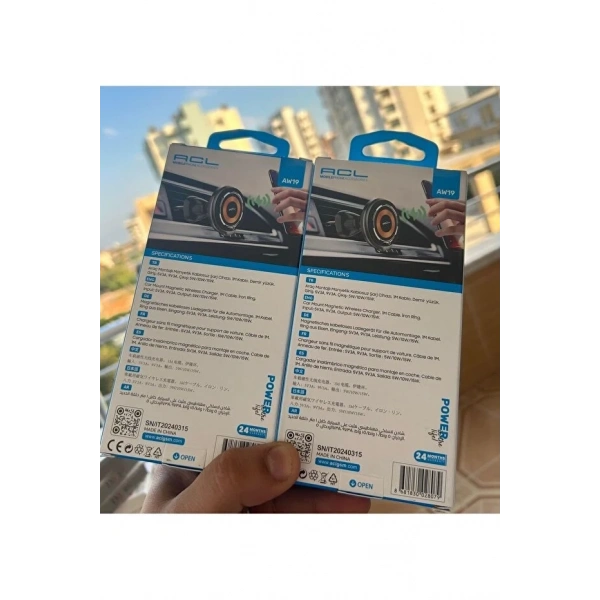 ACL 15W Magsefe Wireless Şarj Destekli Araç İçi Telefon Tutucu AW19