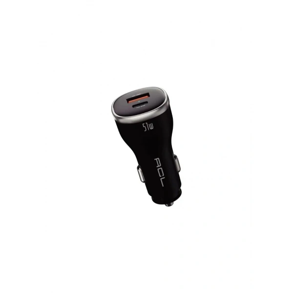 ACL AC-104 PD 6A 51 W Dual Port 1xUSB-A 1xUSB-C Çıkışlı Araç İçi Şarj Aleti
