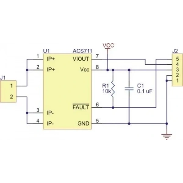 ACS711EX Akım Sensörü -15.5A / +15.5A