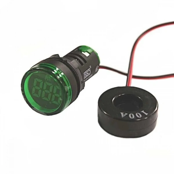 AD136-22DSA-Y 100A Ampermetre - Yeşil