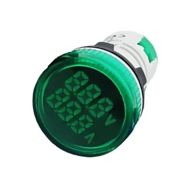 AD22-22VA 22mm Voltampermetre 50-500V 0-100A AC Yeşil
