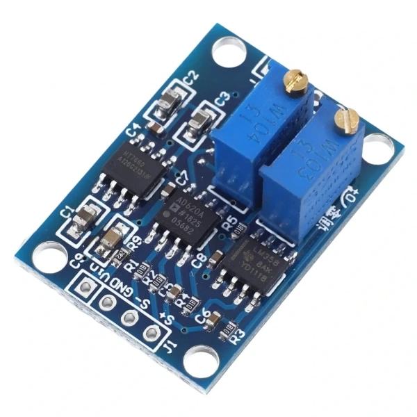 AD620 Yüksek Hassasiyetli Mikrovolt Sinyal Kuvvetlendirici Modül DC 12V