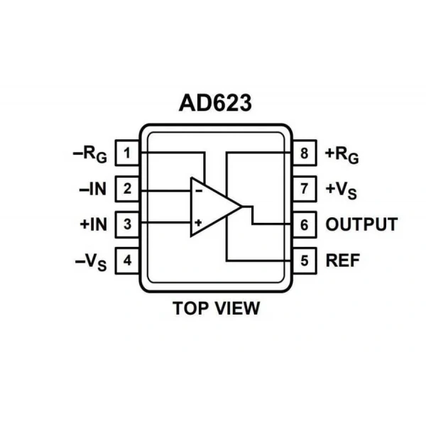 AD623A SOIC-8 Smd OpAmp Entegresi