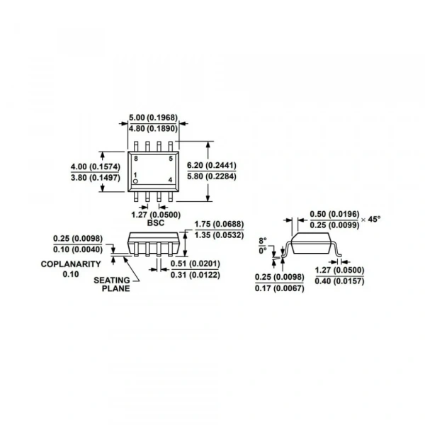 ADM485ARZ Smd RS Seri Protokol Entegresi Soic-8