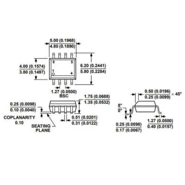 ADM485ARZ SOIC-8 Smd RS Seri Protokol Entegresi