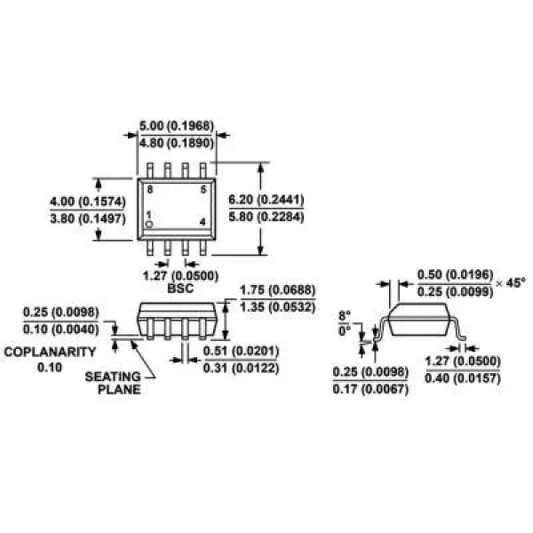 ADUM1200ARZ-RL7 SOIC-8 2 Kanal İzolatör Entegresi